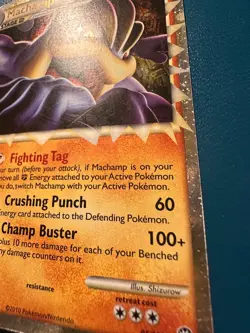 Machamp Prime 95/102 Ultra Rare Holo HGSS Triumphant Pokemon Card MP - Image 5