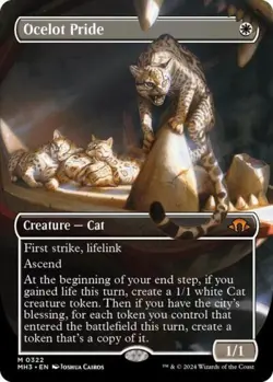 Ocelot Pride (Borderless) - Near Mint MTG Modern Horizons 3 - Image 1