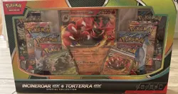 Pokemon Trading Card Game Incineroar ex and Torterra ex Collection Box IN HAND - Image 1