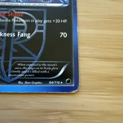 Pokemon TCG Umbreon 64/116 Non-Holo Rare Card Plasma Freeze Heavy Play - Image 3