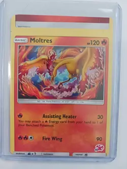 Pokemon TCG Moltres Miscut Error Card Charizard Stamped - Image 1
