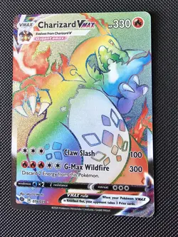 Charizard VMAX Holo Rainbow Rare Card 74/73 Champions Path Secret Edition - Image 4