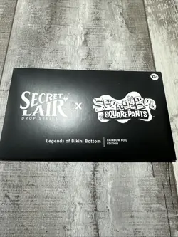 MTG Secret Lair x Spongebob Squarepants: Lands Under the Sea Foil Edition SEALED - Image 1