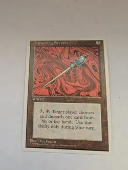 Disrupting Scepter MTG Core Set 4th Edition Regular MTG NM - Image 1