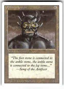 Obsianus Golem Revised Edition Regular MTG - Image 1