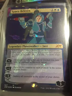 MTG Magic The Gathering Space Beleren Borderless Galaxy Foil Commander - Image 2