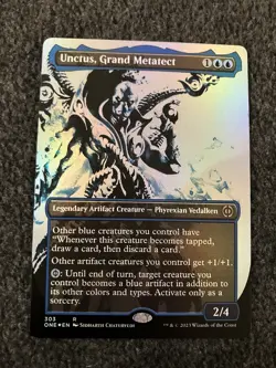 Magic MTG - Unctus, Grand Metatect (Showcase) Foil - Phyrexia: All Will Be One - Image 1
