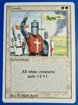 1 BANNED MTG Magic The Gathering Crusades | Revised Edition 3ED | 1994 | NM - Image 1