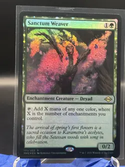 MTG Sanctum Weaver (171) | NM | Modern Horizons 2 {MH2} Foil - Image 1