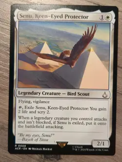 Senu, Keen-Eyed Protector 0008 MTG Universes Beyond: Assassin's Creed Rare NM - Image 2