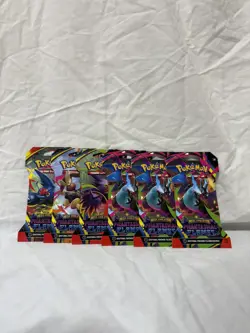 Pokemon TCG Phantasmal Flames Sleeved Booster Pack LOT of 6 - Image 1