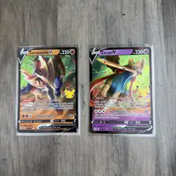 Zacian V 016/025 Zamazenta V 018/025 Celebrations 25th Anniversary Pokemon NM - Image 1