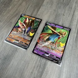 Zacian V 016/025 Zamazenta V 018/025 Celebrations 25th Anniversary Pokemon NM - Image 2
