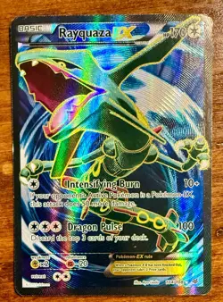 Pokemon TCG Rayquaza EX Full Art Roaring Skies 104/108 Moderately Played - Image 1