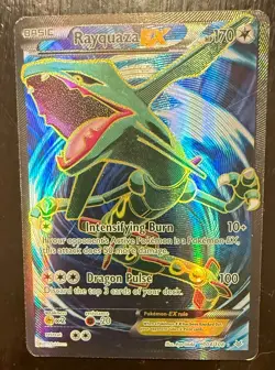 Pokemon TCG Rayquaza EX Full Art Roaring Skies 104/108 Moderately Played - Image 5