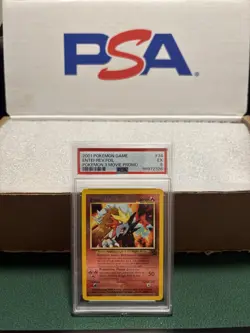 Pokemon TCG: Entei Reverse Holo Foil Movie Promo #34 2001 PSA 5, EX with Swirl! - Image 1