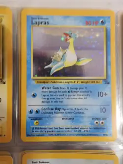 Pokemon TCG Lapras Fossil 10 Holo Unlimited Holo Rare - Image 3