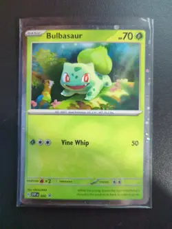 Pokemon TCG Scarlet & Violet 151 Bulbasaur SVP 046 Cosmos Holo Black Star Promo - Image 1