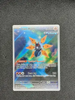 Iron Moth 187/182 Illustration Rare SV04: Paradox Rift NM/M Pokemon TCG - Image 1