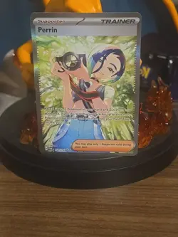 Pokemon TCG Trainer Perrin Holo 220/167 Twilight Masquerade - Image 2