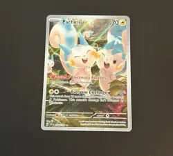 Pokemon TCG Scarlet & Violet 208/198 Pachirisu Illustration Rare - NM/LP - Image 1