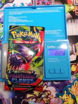 EXTREMELY HEAVY Pokemon Phantasmal Flames - Factory Sealed Booster Pack (22.5g) - Image 1