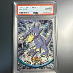 Pokemon PSA 10 Golduck T.V. #55 Topps Chrome - Image 1