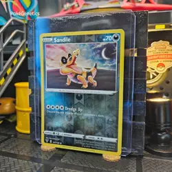 Sandile Vivid Voltage Reverse Holo Pokemon TCG 107/185 Sword & Shield Common - Image 2