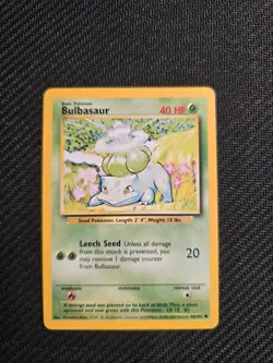 Vintage Pokemon Bulbasaur 44/102 Base Set 1999-2000 4th Printing - Image 1