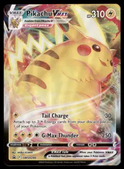 PIKACHU VMAX SWSH286 CROWN ZENITH BLACK STAR PROMO POKEMON NM - Image 2