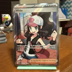 Pokemon TCG Hilda Full Art Trainer White Flare English Card 164/086 - Image 1