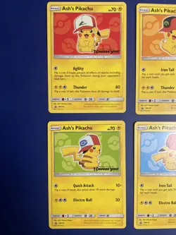 Ash's Pikachu I Choose You Movie Promo Set (6 Cards) COMPLETE SM109-114 NM - Image 2
