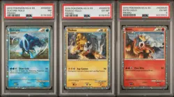 PSA 7,6,6 Raikou, Entei, Suicune HGSS19, HGSS20, HGSS21 Graded Pokemon Cards - Image 1