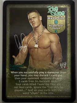 John Cena THE LAST TIME IS NOW 9 Card Lot WWF WWE Raw Deal CCG TCG Rare NM - Image 1