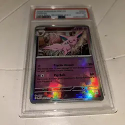 Pokemon Espeon TCG Prismatic Evolutions Pokeball Reverse Holo Card 33/131 - Image 1