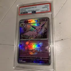 Pokemon Espeon TCG Prismatic Evolutions Pokeball Reverse Holo Card 33/131 - Image 3