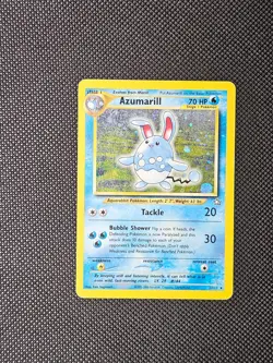 Pokemon TCG Azumarill 2/111 Neo Genesis Base Set Unlimited Holo Rare Card - Image 1