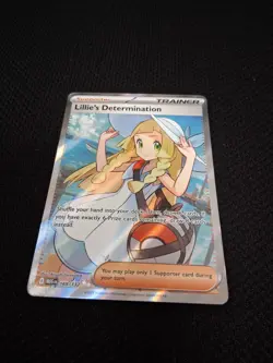 Lillie's Determination 169/132 Mega Evolution Holo Pokemon Card TCG - Image 4