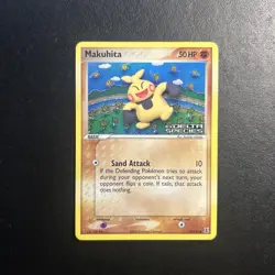 Makuhita 75/113 EX Delta Species Pokemon Card Reverse Holo Stamped Near Mint NM - Image 1