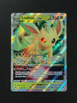 Pokemon Cards Leafeon VSTAR 014/159 Crown Zenith Holo Rare VSTAR - Image 2