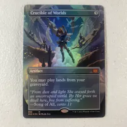 Crucible of Worlds (Borderless) [Double Masters 2022] Foil NM Magic MTG Cards - Image 1