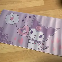 Kuromi Rubber Playmat Play Mat For Tcg Trading Card Game Sanrio Large Mouse Pad - Image 1