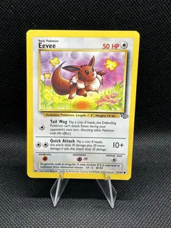 Eevee Pokemon Jungle TCG Card 51/64 Vintage 1999 Wizards LP - Image 1