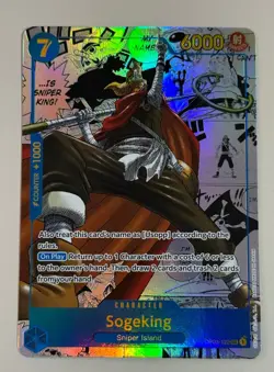 One Piece Card Game Sogeking OP03-122 SEC Manga Rare Pillars of Strength Alt Art - Image 2