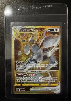 Pokemon Arceus VSTAR Gold Secret Rare Card 184/172 Brilliant Stars - Image 1