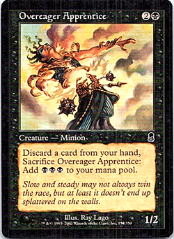 Overeager Apprentice Magic The Gathering Odyssey Light Play - Image 1