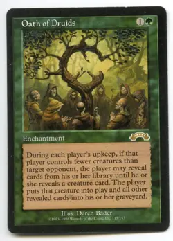 Magic The Gathering Oath of Druids - Exodus, Regular Finish, MP-flcd - Image 1