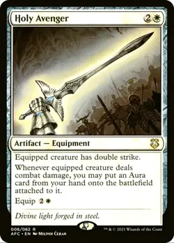 X 1 Holy Avenger NM-M Adventures in the Forgotten Realms Commander 006 MTG - Image 1