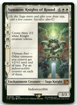 Summon: Knights of Round #36 MTG Final Fantasy FIN NM X1 - Image 1