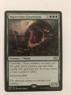 Impervious Greatwurm MTG Double Masters NM #152 - Image 1